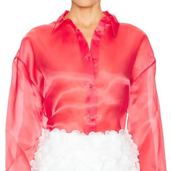 Selezza London Shirt. Size M. Red. NWOT. - Picture 1 of 8